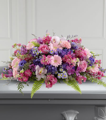 FTD's Glorious Garden Casket Spray